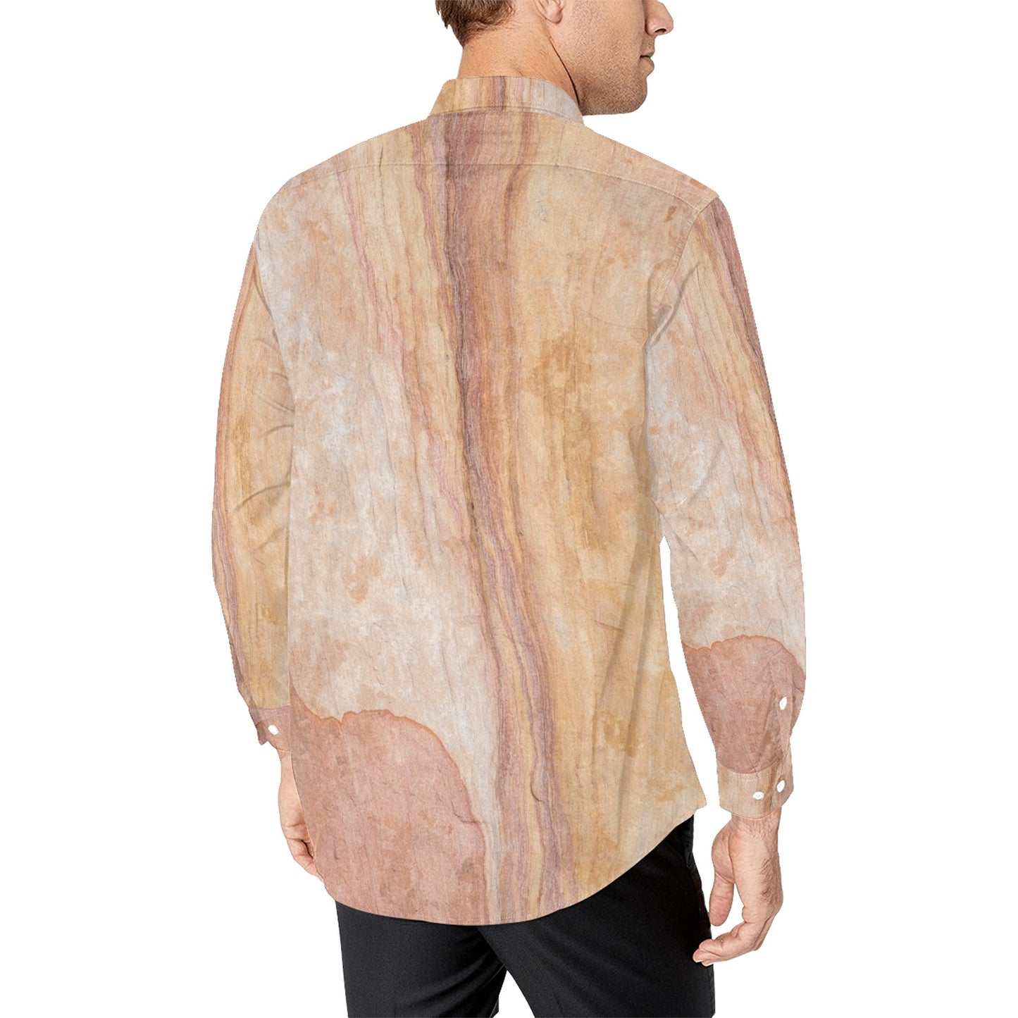 Michael's Desert Collection Series 1 - Men's All Over Print Long Sleeve Shirt(Model T61)